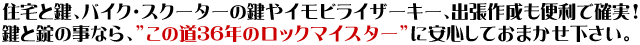 ���Ə��̎��Ȃ炱�̓�25�N�̃��b�N�}�C�X�^�[�Ɉ��S���Ă��܂����������B�Z��̌��A�o�C�N�E�X�N�[�^�[�̌���C���r���C�U�[�L�[�A�֗��Ŋm���ȏo���쐬���D�]�I